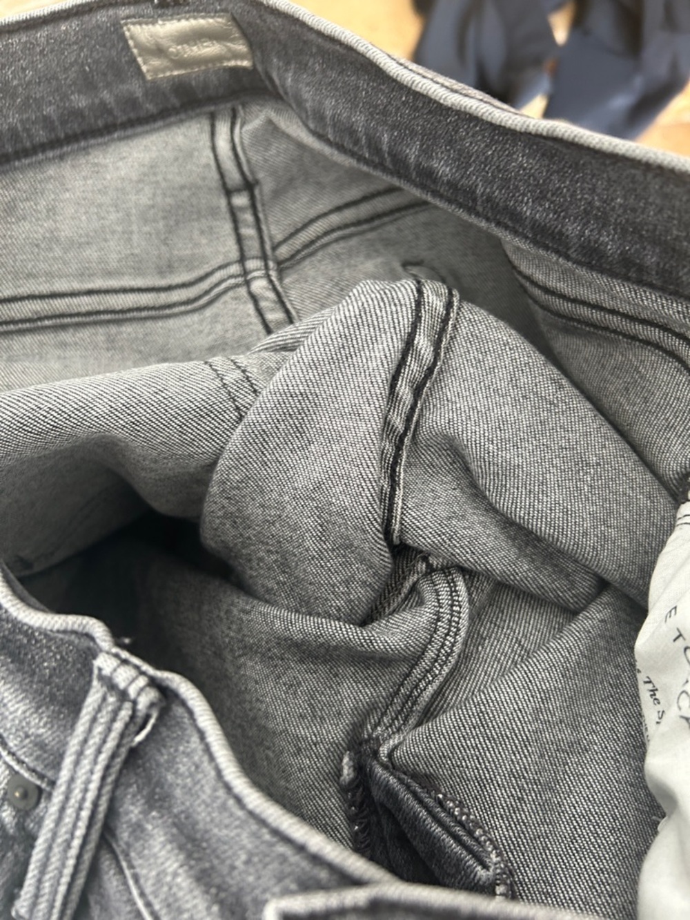 Mother The Tomcat Ankle Straight Leg Jean X Marks The Spot Faded Black size 28 - Picture 7 of 10